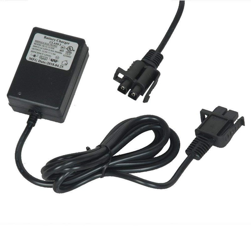 weelye B Plug 12V Kids Ride On Car Charger, 12 Volt Battery Charger for Motion Trendz Mega Trendz Yamaha Raptor ATV Disney FJ Cruiser Ride On Car - Image 1